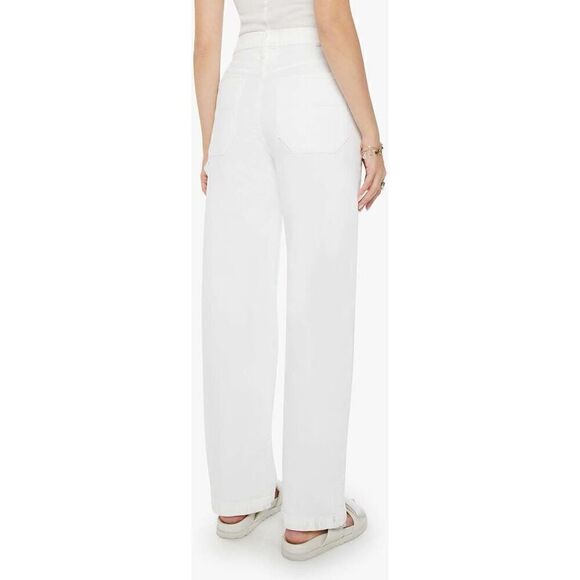 Mother Women's White The Stud Finder Sneak Utility Jeans Pants Size 29 NWOT - Picture 2 of 13